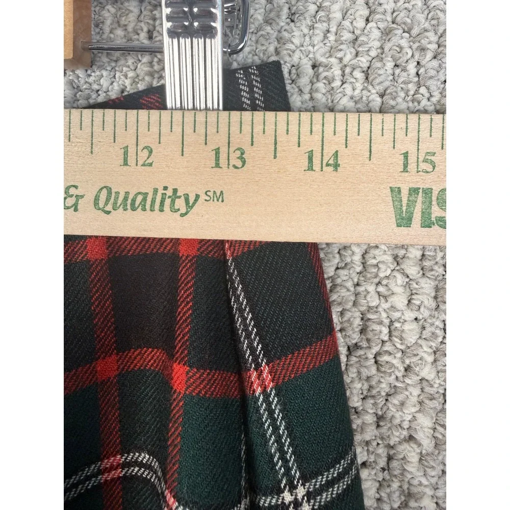VTG 90s Austin Hill Plaid Wool Skirt Women 10 Tartan Pleated Maxi Academia Prep